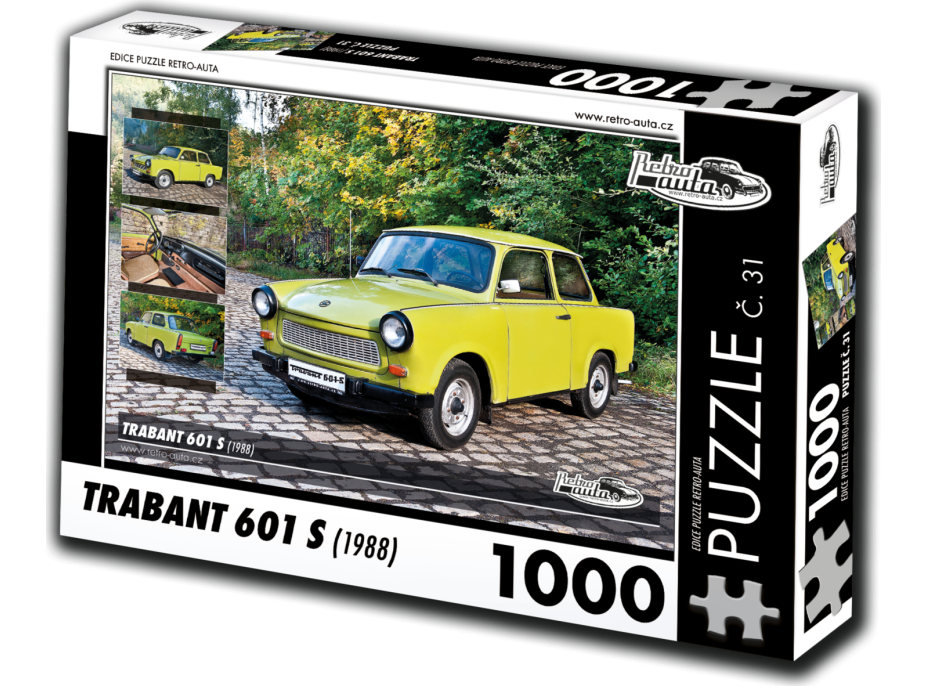 RETRO-AUTA Puzzle č. 31 Trabant 601 S (1988) 1000 dílků