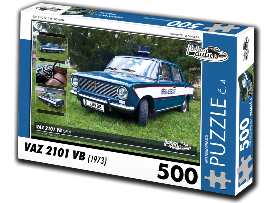 RETRO-AUTA Puzzle č. 4 VAZ 2101 VB (1973) 500 dílků