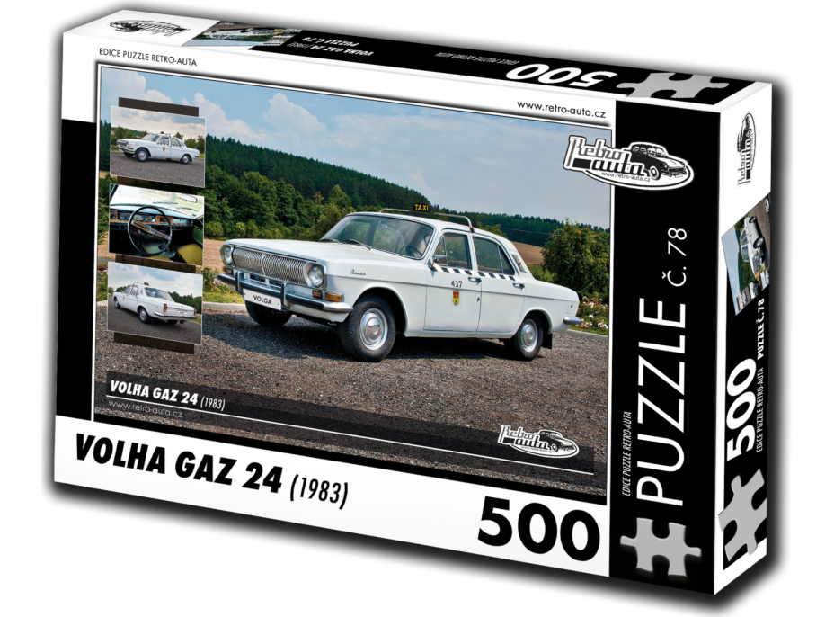 RETRO-AUTA Puzzle č. 78 Volha GAZ 24 (1983) 500 dílků