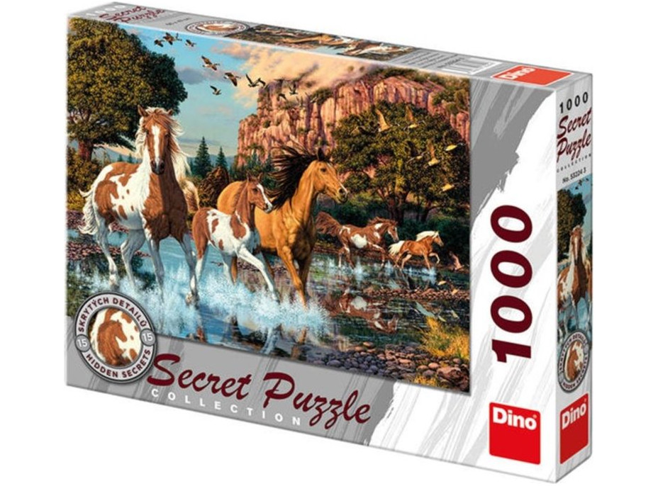 DINO Puzzle Secret Collection: Koně 1000 dílků