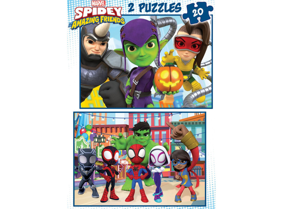 EDUCA Puzzle Spidey a jeho úžasní přátelé 2x20 dílků