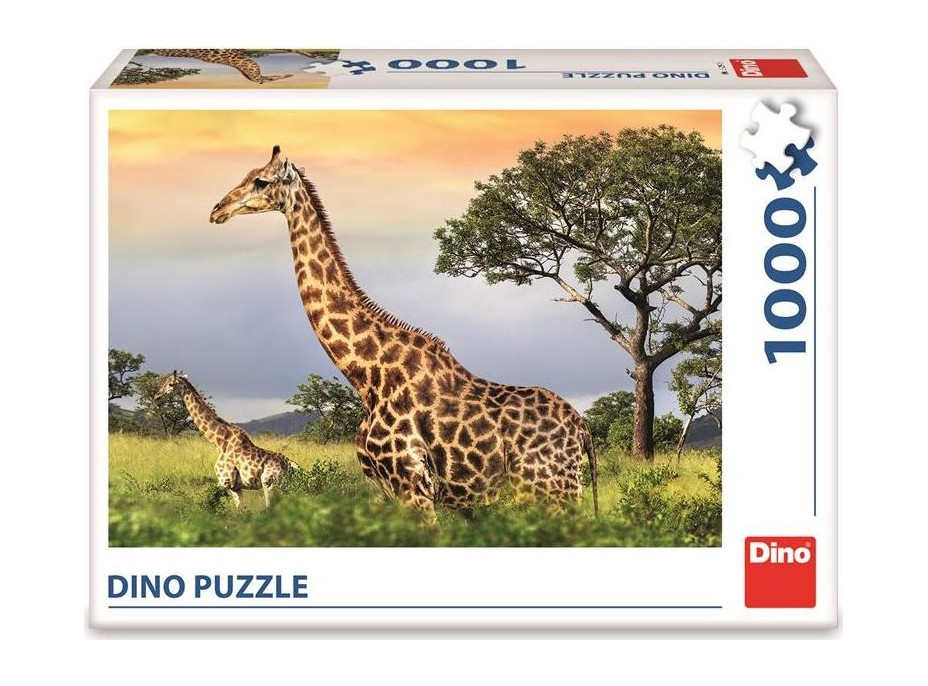 DINO Puzzle Žirafí rodina 1000 dílků