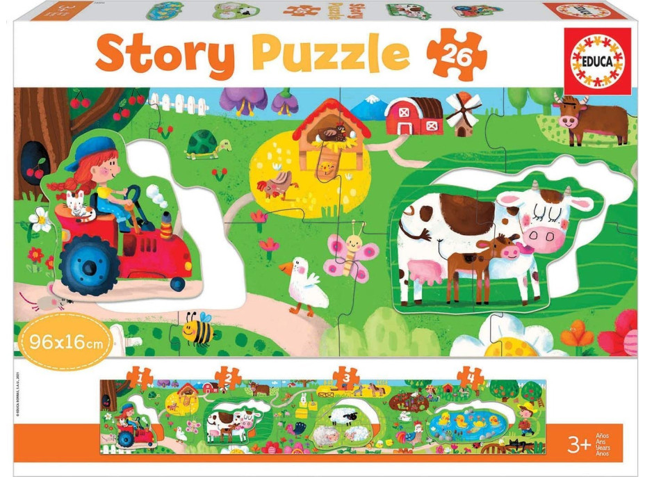 EDUCA Story puzzle Farma 26 dílků