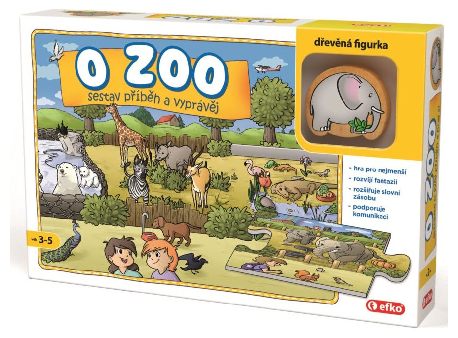 EFKO Vyprávěcí puzzle O zoo 9 dílků