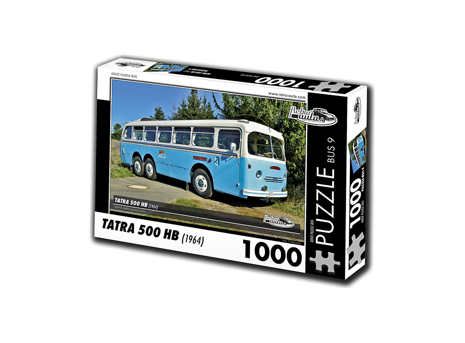 RETRO-AUTA Puzzle BUS č. 9 Tatra 500 HB (1964) 1000 dílků