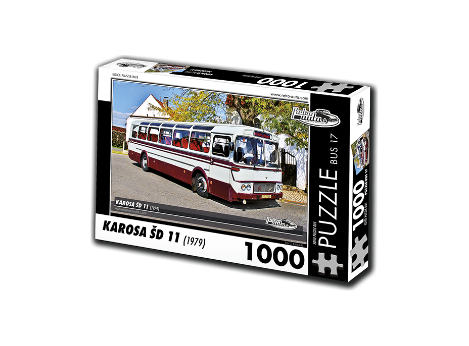 RETRO-AUTA Puzzle BUS č.17 Karosa ŠD 11 (1979) 1000 dílků