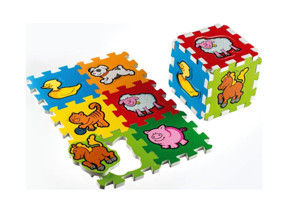 TEDDIES Pěnové puzzle Moje první zvířátka (13,5x13,5)