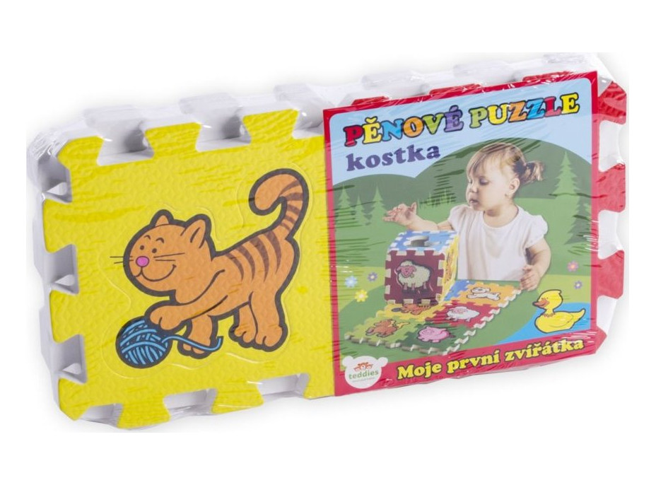 TEDDIES Pěnové puzzle Moje první zvířátka (13,5x13,5)