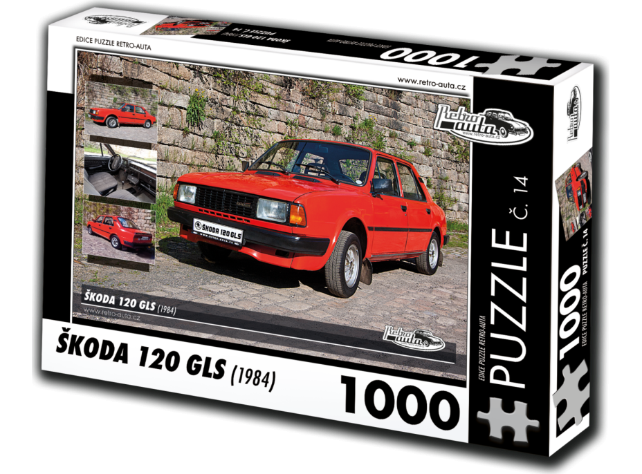 RETRO-AUTA Puzzle č. 14 Škoda 120 GLS (1984) 1000 dílků