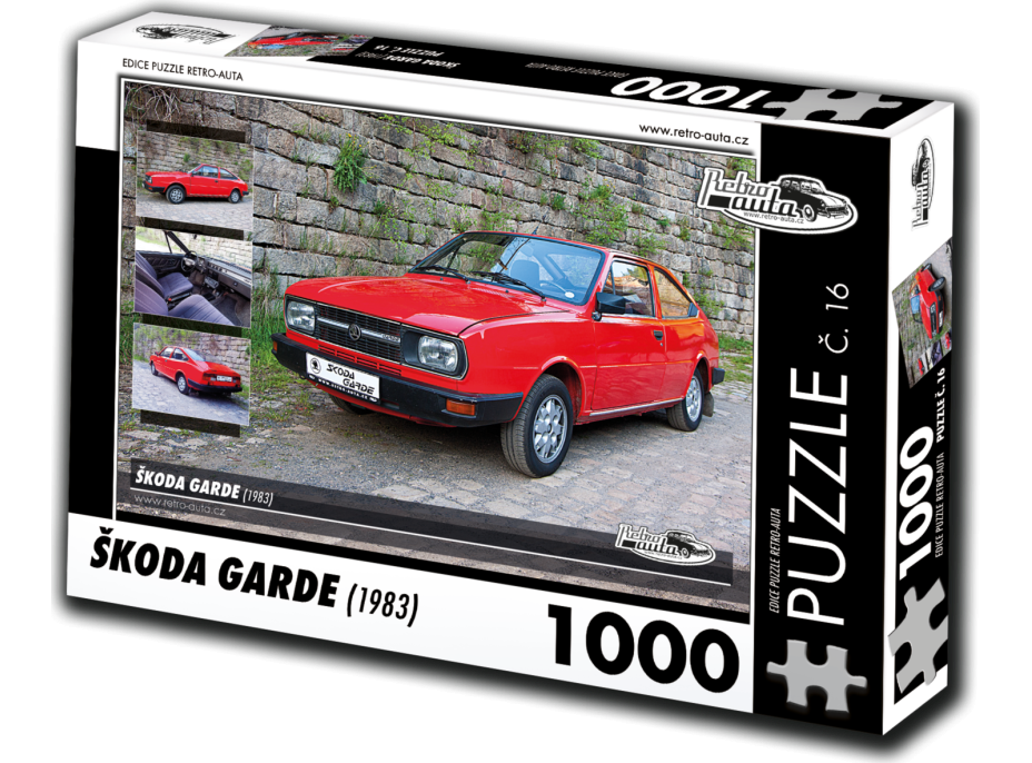 RETRO-AUTA Puzzle č. 16 Škoda Garde (1983) 1000 dílků