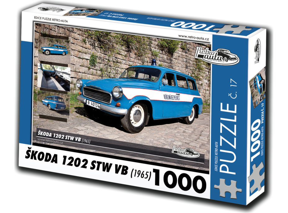 RETRO-AUTA Puzzle č. 17 Škoda 1202 STW VB (1965) 1000 dílků