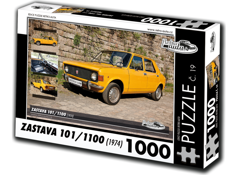 RETRO-AUTA Puzzle č. 19 Zastava 101,1100 (1974) 1000 dílků