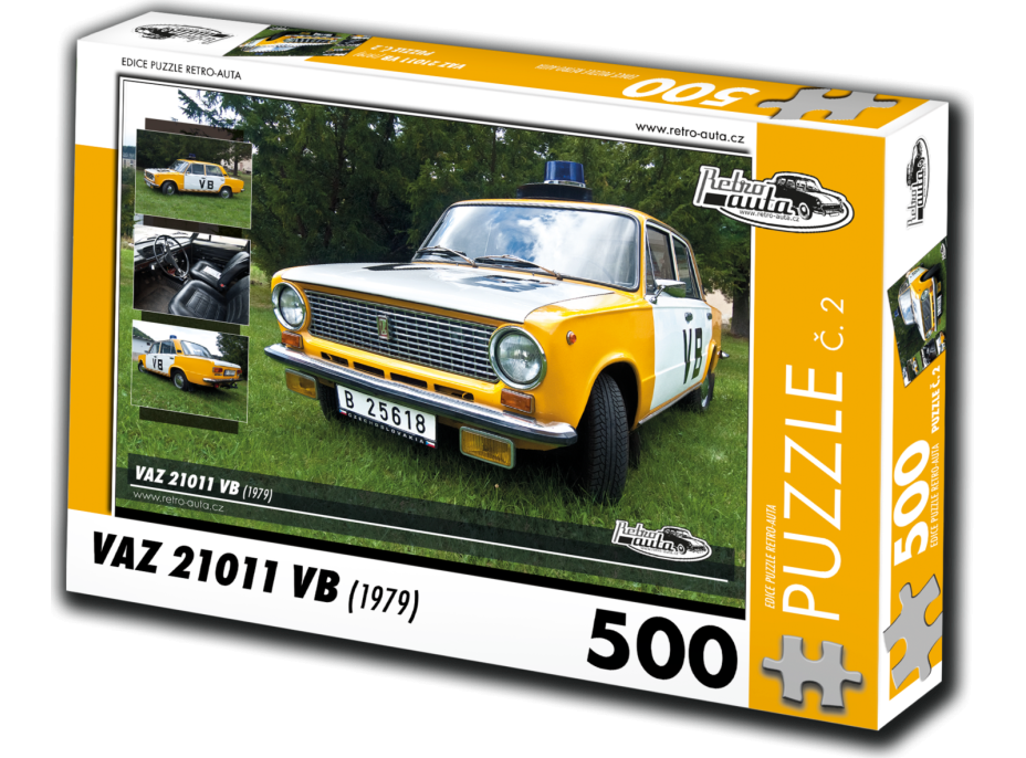 RETRO-AUTA Puzzle č. 2 VAZ 21011 VB (1979) 500 dílků