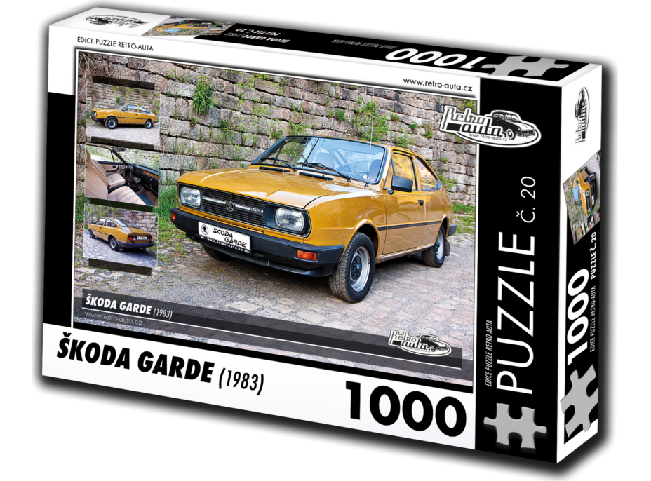 RETRO-AUTA Puzzle č. 20 Škoda Garde (1983) 1000 dílků