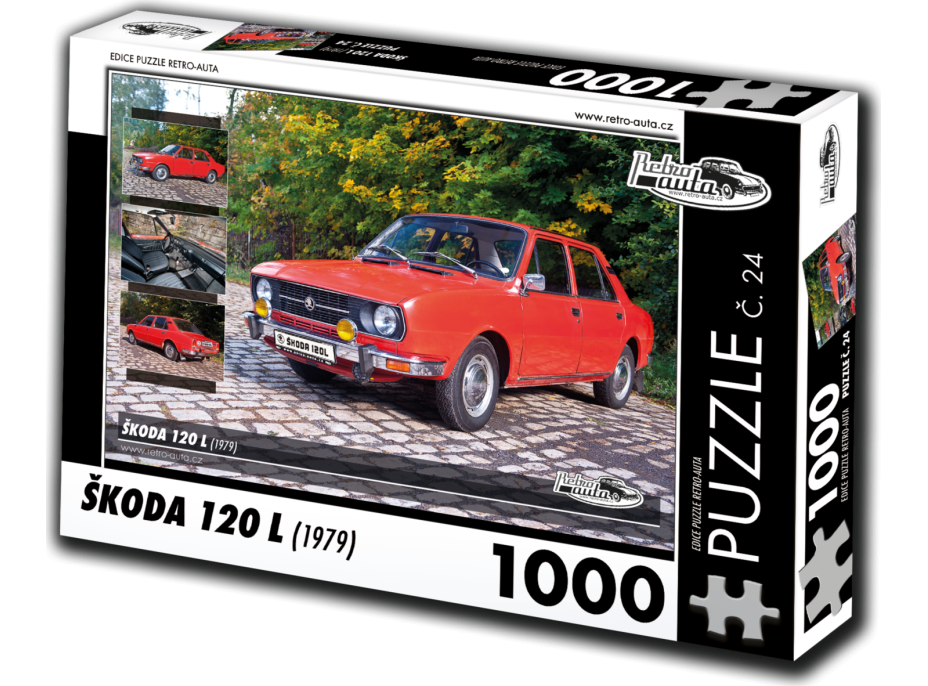 RETRO-AUTA Puzzle č. 24 Škoda 120 L (1979) 1000 dílků