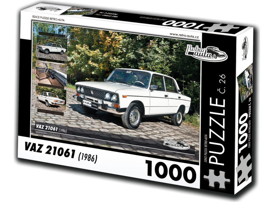 RETRO-AUTA Puzzle č. 26 Vaz 21061 (1986) 1000 dílků