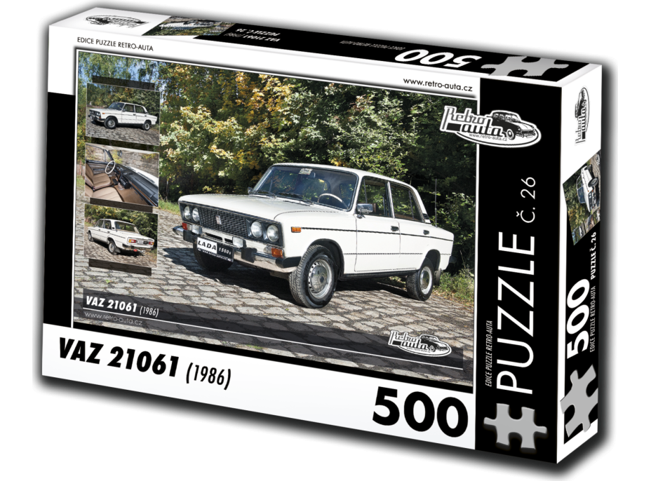 RETRO-AUTA Puzzle č. 26 VAZ 21061 (1986) 500 dílků