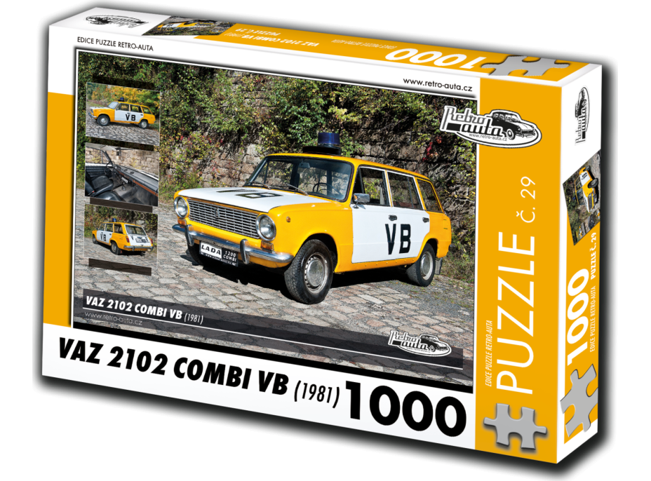 RETRO-AUTA Puzzle č. 29 Vaz 2102 Combi VB (1981) 1000 dílků