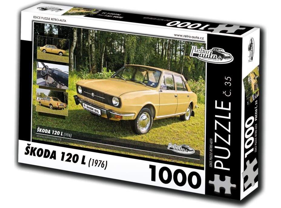 RETRO-AUTA Puzzle č. 35 Škoda 120 L (1976) 1000 dílků