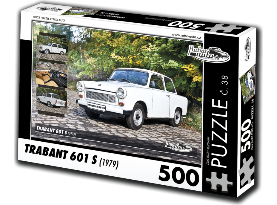 RETRO-AUTA Puzzle č. 38 Trabant 601 S (1979) 500 dílků