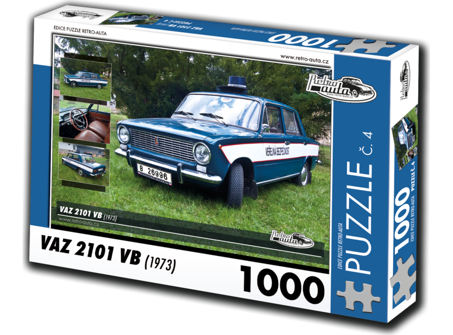 RETRO-AUTA Puzzle č. 4 Vaz 2101 VB (1973) 1000 dílků