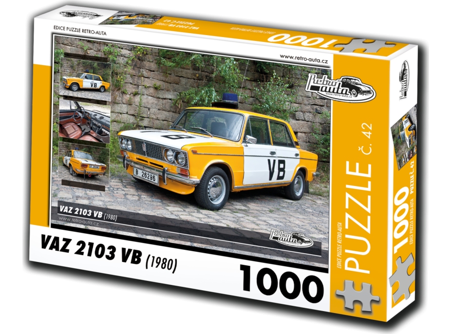 RETRO-AUTA Puzzle č. 42 VAZ 2103 VB (1980) 1000 dílků