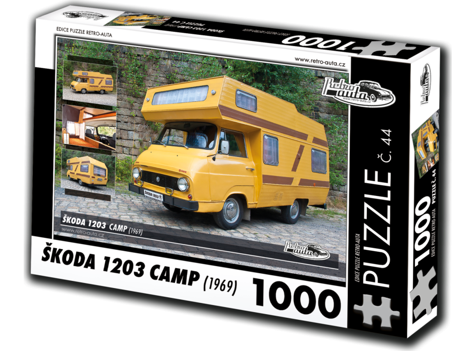 RETRO-AUTA Puzzle č. 44 Škoda 1203 Camp (1969) 1000 dílků