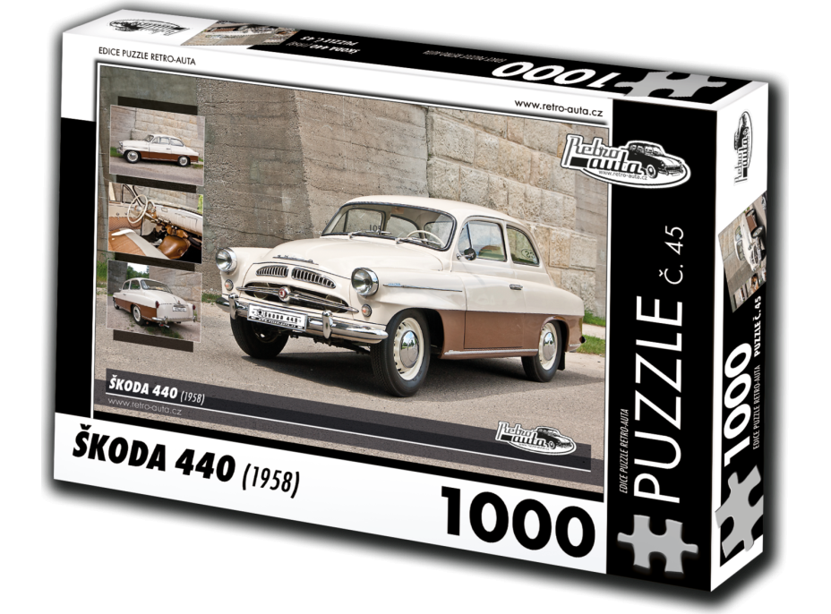 RETRO-AUTA Puzzle č. 45 Škoda 440 (1958) 1000 dílků