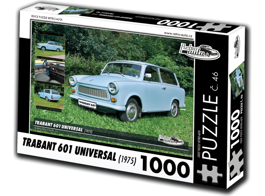 RETRO-AUTA Puzzle č. 46 Trabant 601 Universal (1975) 1000 dílků