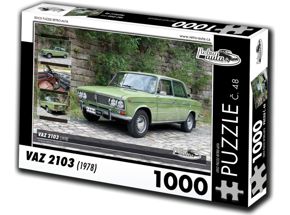 RETRO-AUTA Puzzle č. 48 Vaz 2103 (1978) 1000 dílků