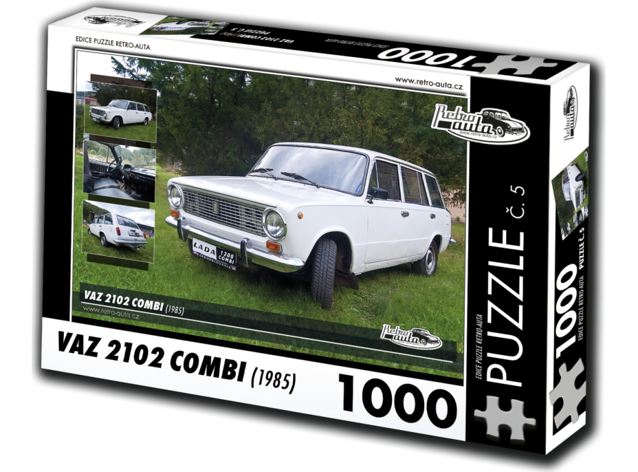 RETRO-AUTA Puzzle č. 5 VAZ 2102 Combi (1985) 1000 dílků