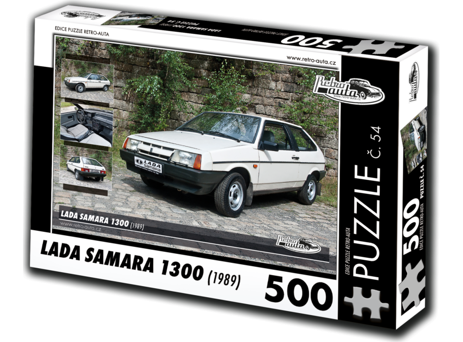 RETRO-AUTA Puzzle č. 54 Lada Samara 1300 (1989) 500 dílků