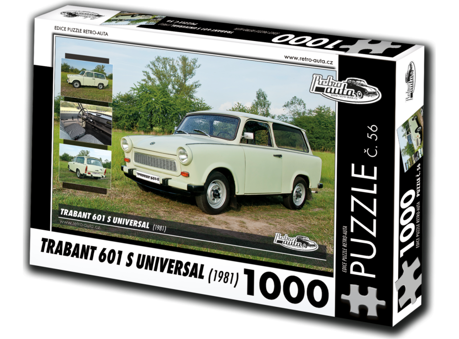 RETRO-AUTA Puzzle č. 56 Trabant 601 S Universal (1981) 1000 dílků