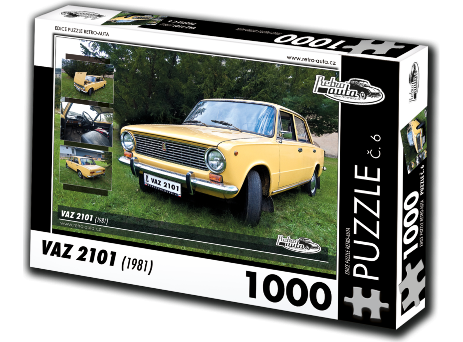 RETRO-AUTA Puzzle č. 6 VAZ 2101 (1981) 1000 dílků