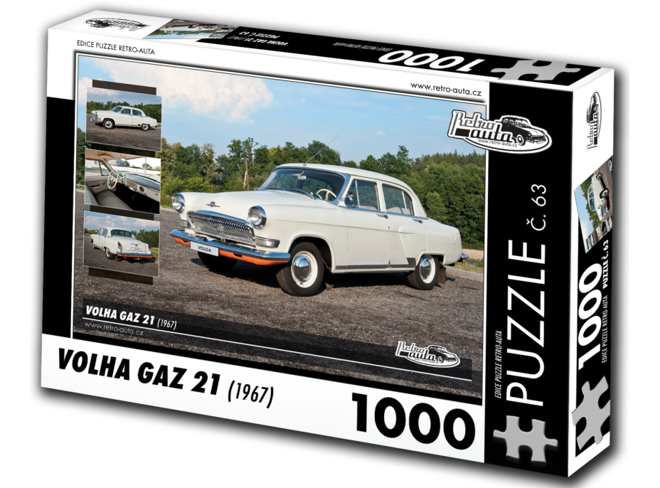 RETRO-AUTA Puzzle č. 63 Volha GAZ 21 (1967) 1000 dílků