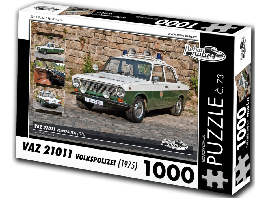 RETRO-AUTA Puzzle č. 73 VAZ 21011 Volkspolizei (1975) 1000 dílků