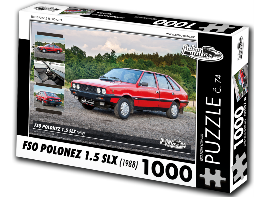 RETRO-AUTA Puzzle č. 74 FSO Polonez 1.5 SLX (1988) 1000 dílků