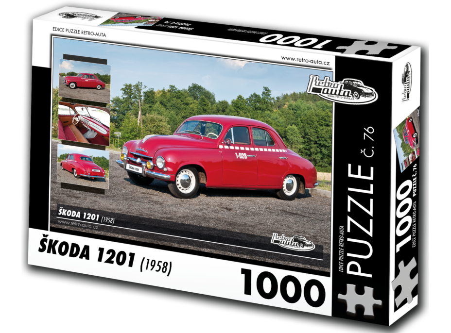 RETRO-AUTA Puzzle č. 76 Škoda 1201 (1958) 1000 dílků