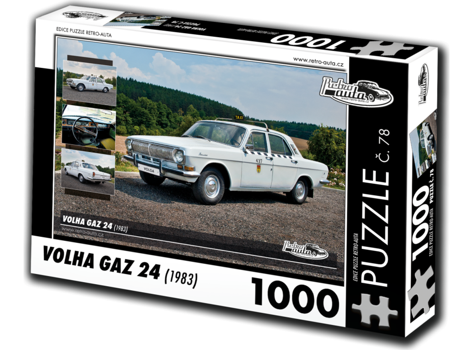 RETRO-AUTA Puzzle č. 78 Volha GAZ 24 (1983) 1000 dílků