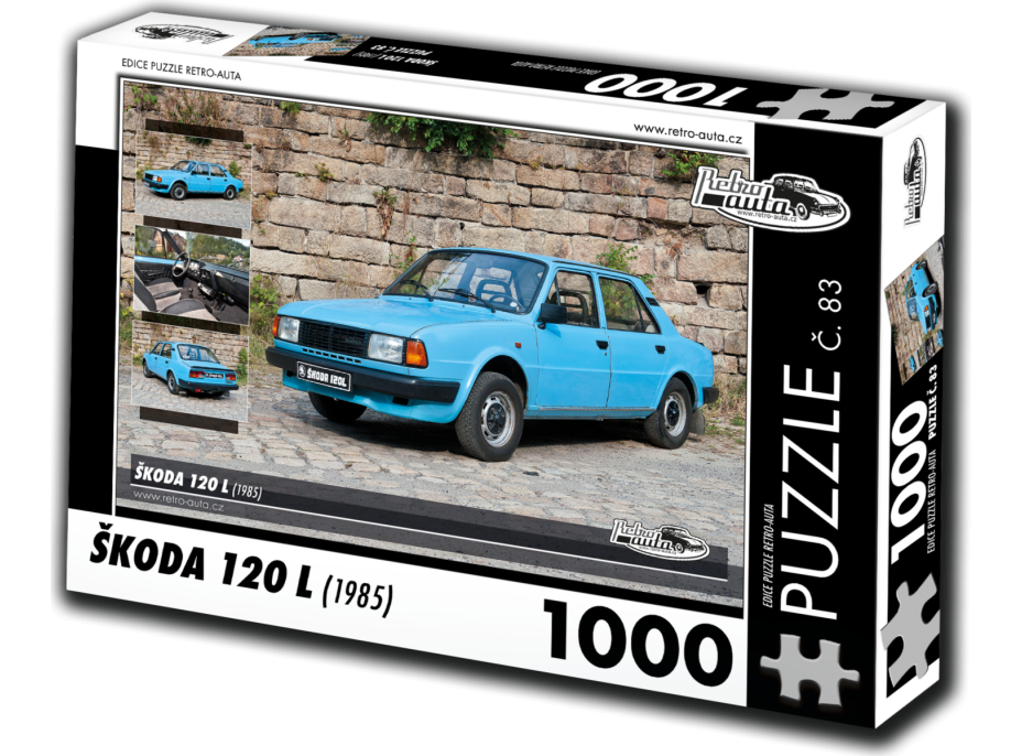 RETRO-AUTA Puzzle č. 83 Škoda 120 L (1985) 1000 dílků