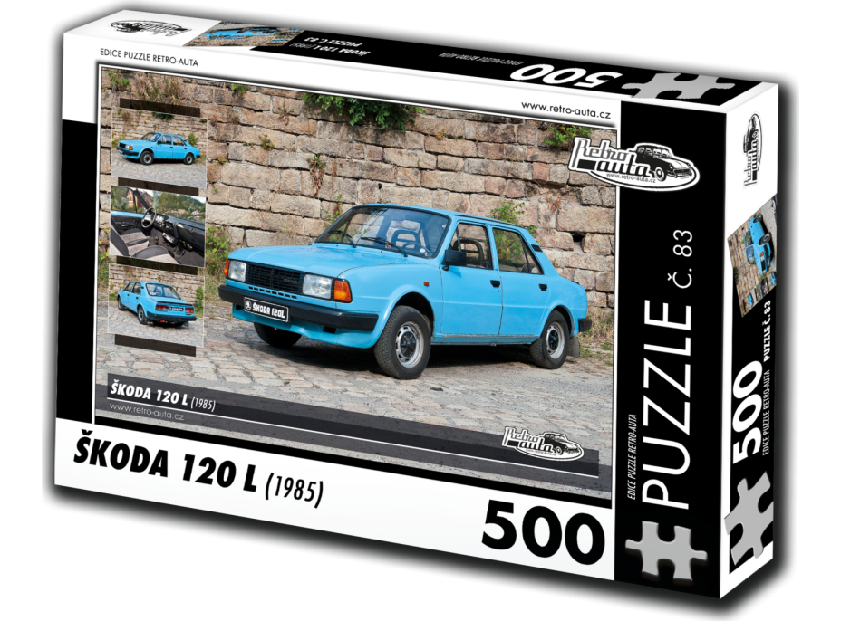 RETRO-AUTA Puzzle č. 83 Škoda 120 L (1985) 500 dílků