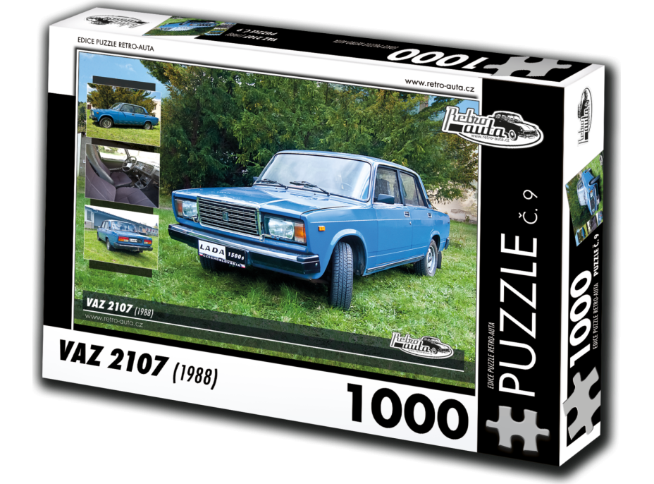 RETRO-AUTA Puzzle č. 9 Vaz 2107 (1988) 1000 dílků