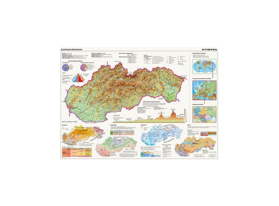 DINO Puzzle Mapa Slovenské republiky 2000 dílků