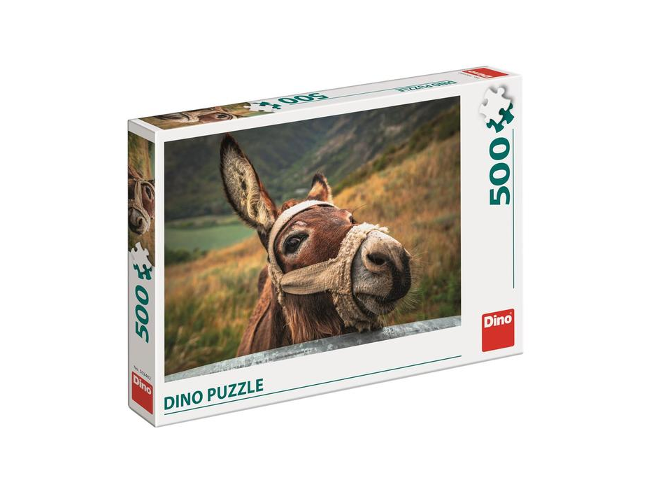 DINO Puzzle Oslík za ohradou 500 dílků