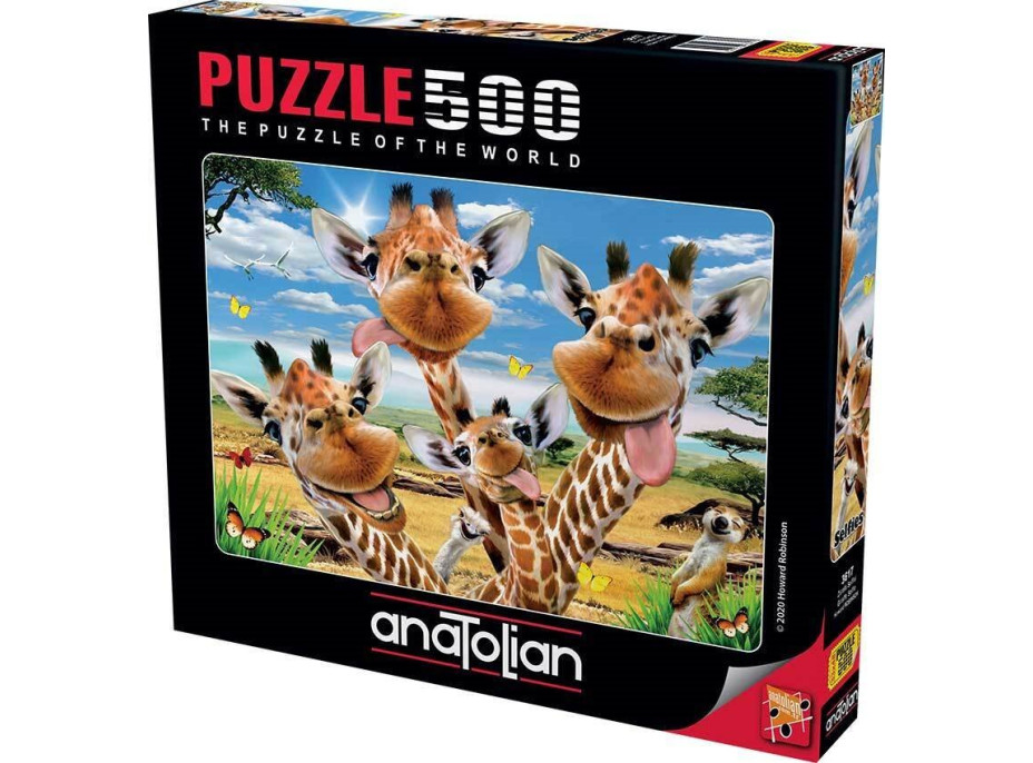 ANATOLIAN Puzzle Žirafí selfie 500 dílků