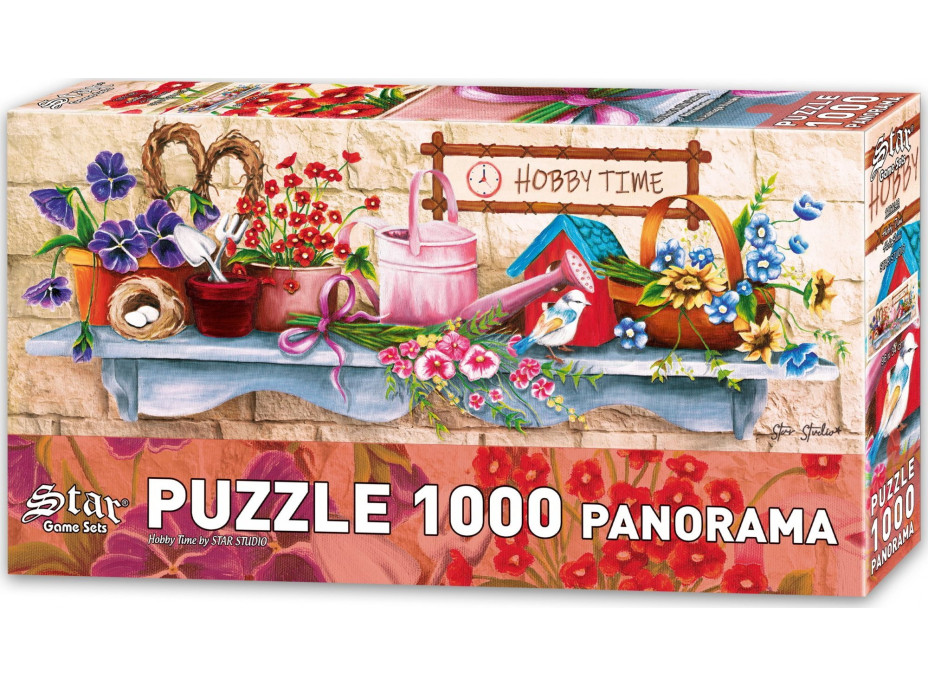 STAR Panoramatické puzzle Čas na koníčky 1000 dílků