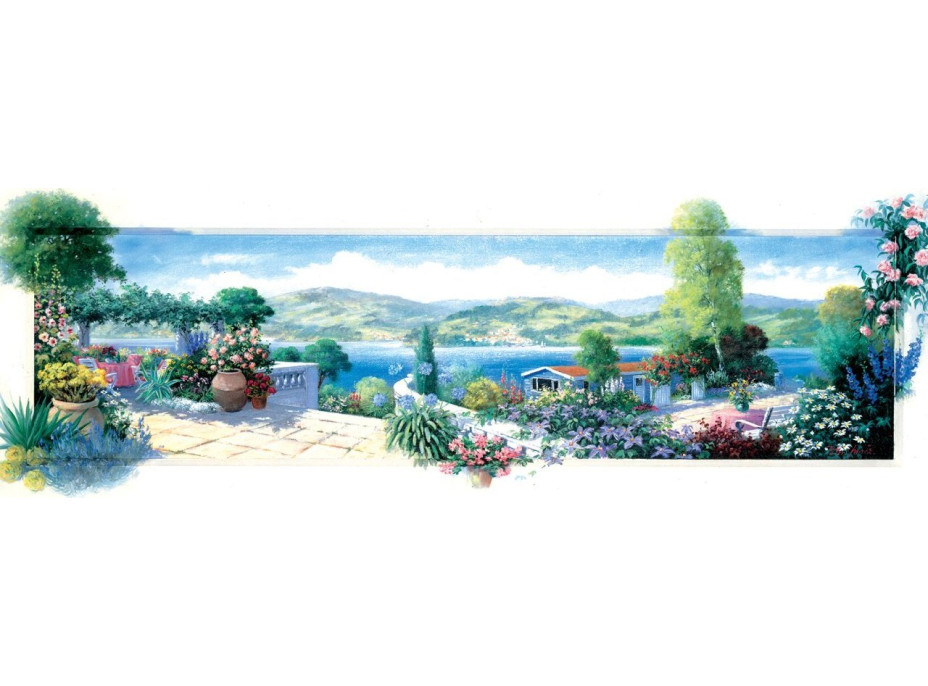 ART PUZZLE Panoramatické puzzle Zahrada na terase 1000 dílků