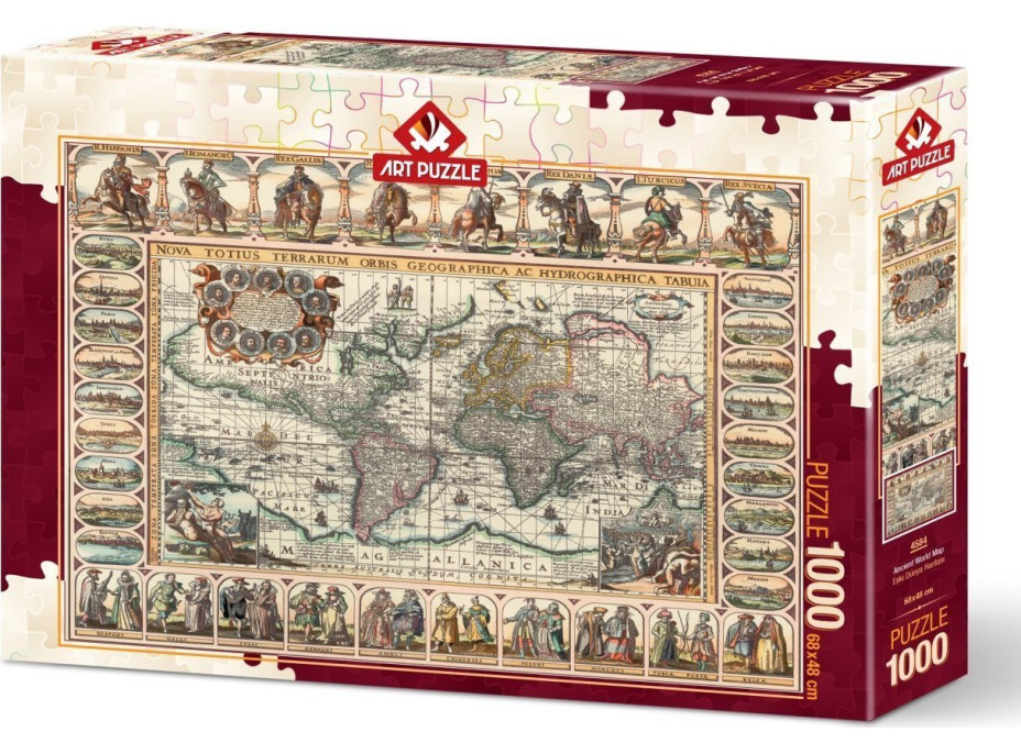 ART PUZZLE Puzzle Historická mapa světa 1000 dílků