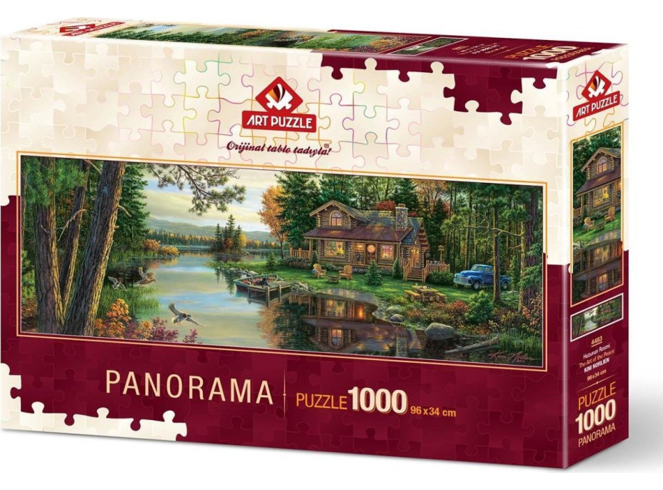 ART PUZZLE Panoramatické puzzle Odpočinek na chatě 1000 dílků