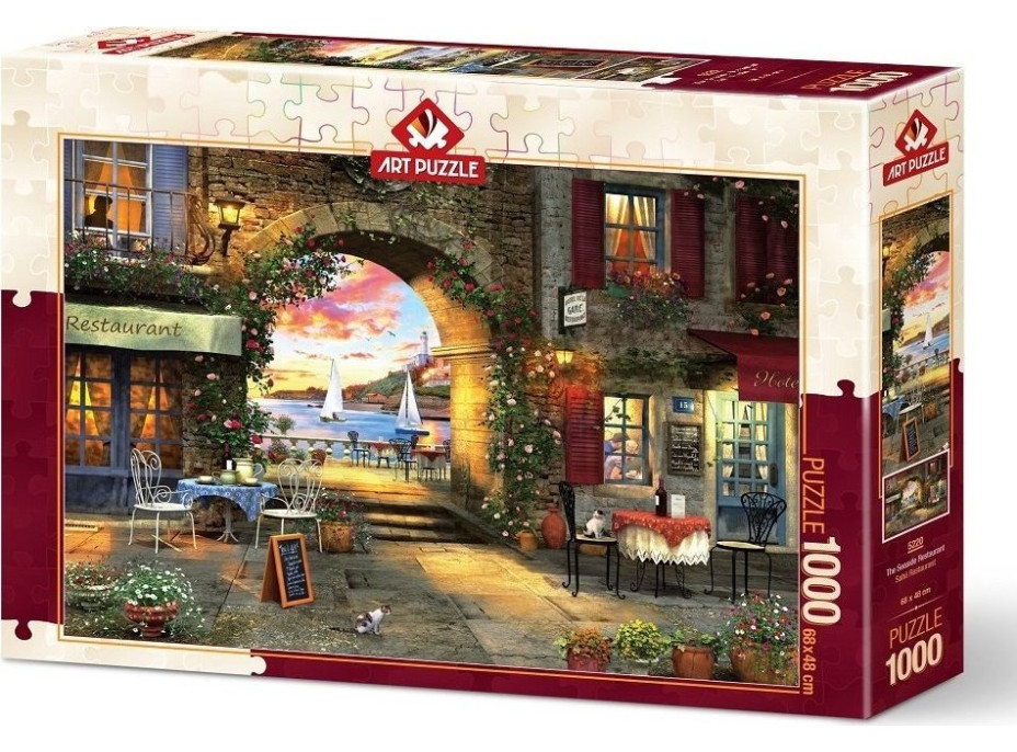 ART PUZZLE Puzzle Restaurace na pobřeží 1000 dílků